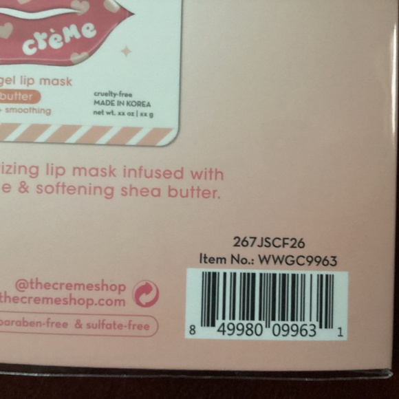 Creme Repairing Hydrogel Lip Mask Strawberry Flavored Bundle New - Picture 7 of 7